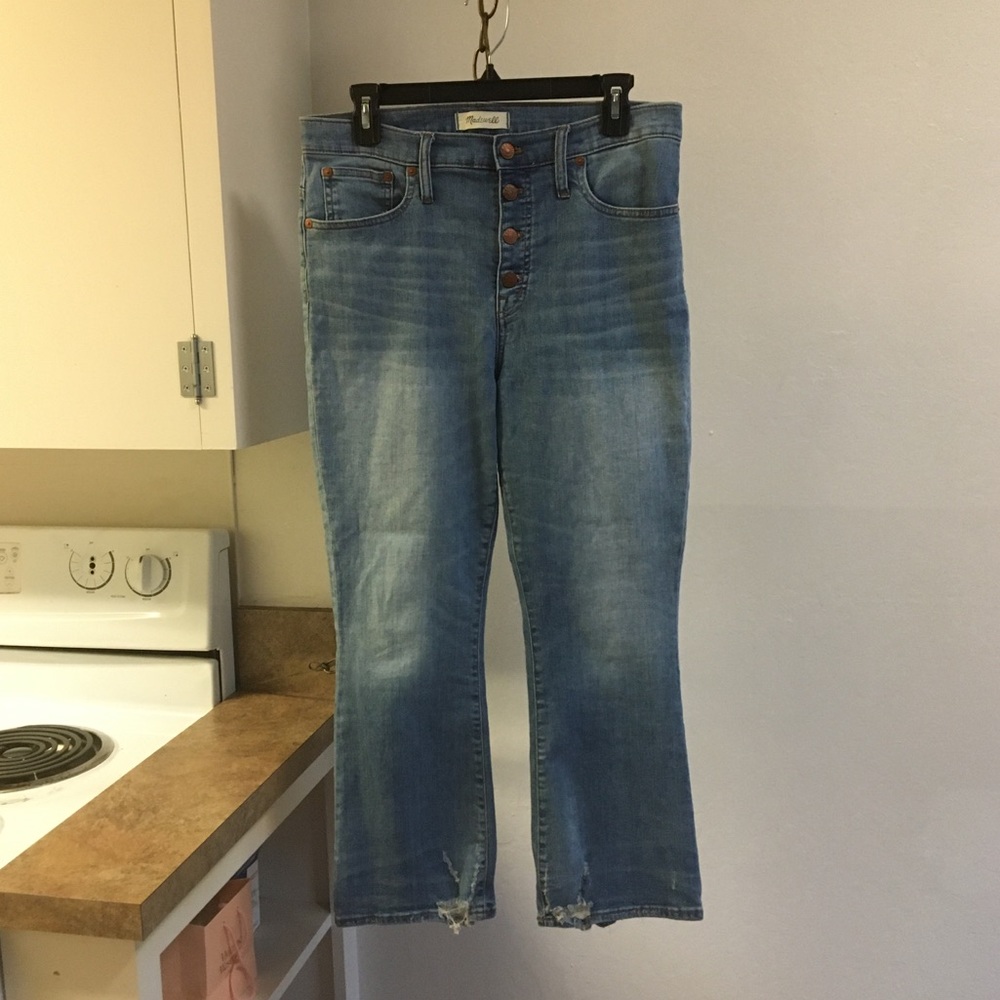 Madewell Cali Demi Boot Jeans in Bess Wash 30